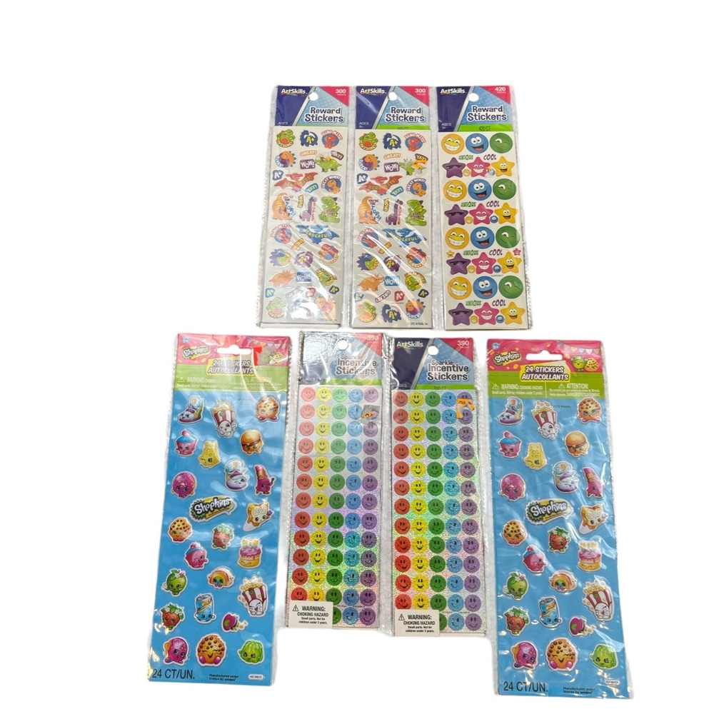 Lot of 7 Packs of‎ Brand new Stickers